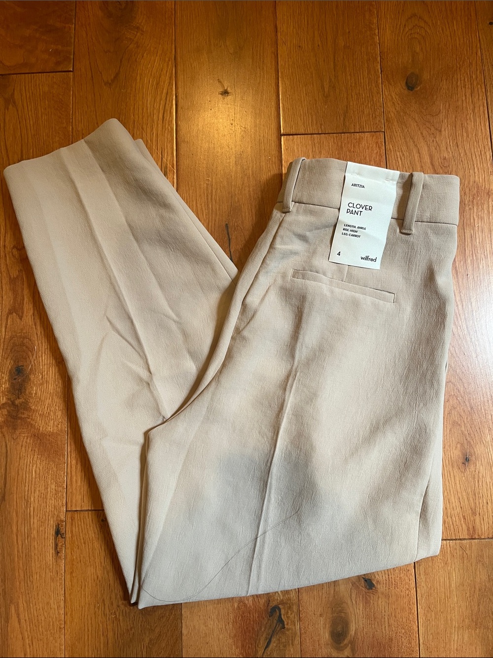 Aritzia Wilfred NWT Clover Pant in Marcona Beige